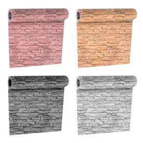 Papel Parede Adesivo Tijolo Decorativo 1 Rolo 45Cm X 5M Rio