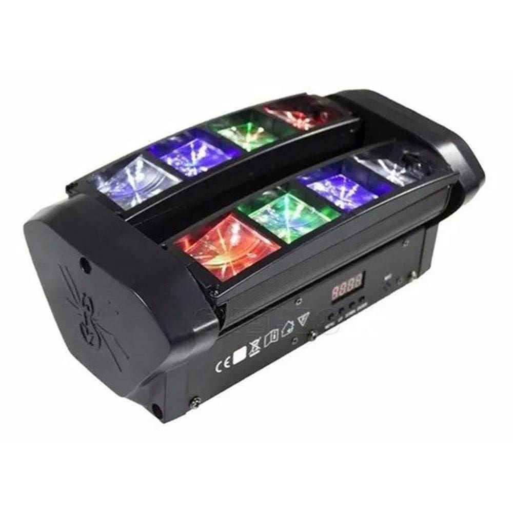 Kit 2 Mini Moving Spider Beam 8X5W Rgbw Dmx Bx-303