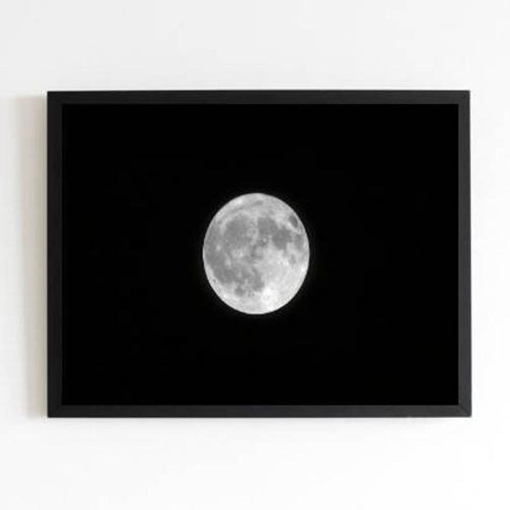 Quadro Fotografia Lua Cheia 24X18Cm