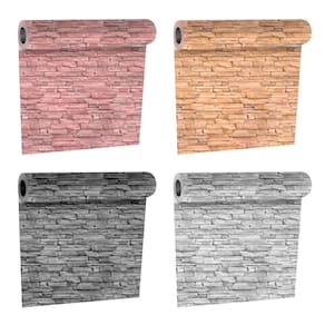 Papel Parede Adesivo Tijolo Decorativo 1 Rolo 45Cm X 5M Rio