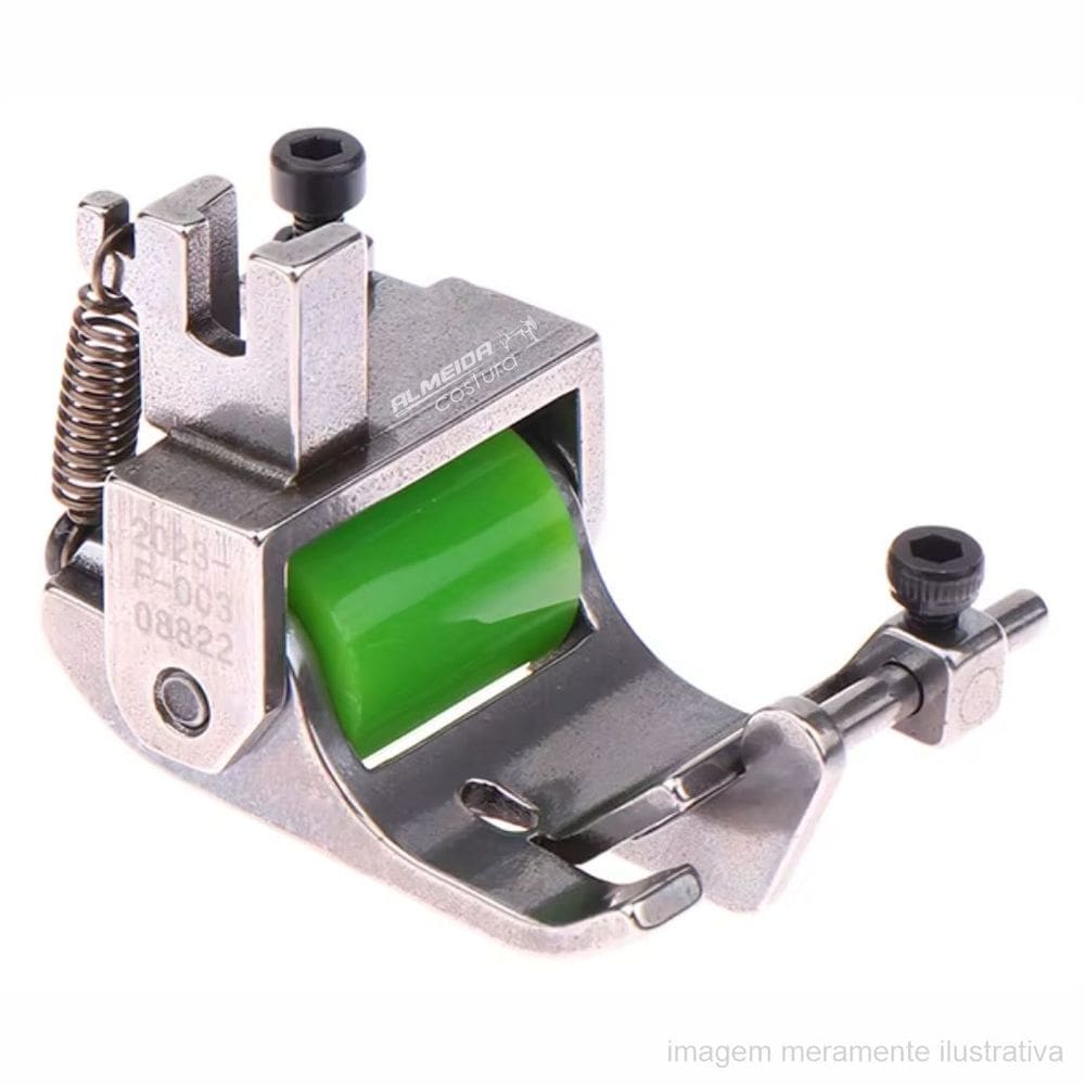 Calcador De Costura Reta 2 Em 1 Para Viés E Fita, Com Guia E Rolete - Tk Q7