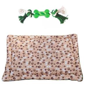 Kit Para Cães E Gatos - 1 Colchonete Gg E 1 Puxador De Corda