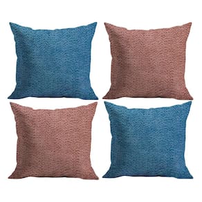Kit Capas de Almofada em Microfibra 43cm x 43cm Linho em Relevo 4 peças - Rio Home