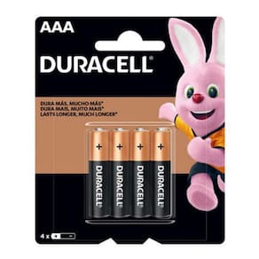 Pilha Alcalina Palito Aaa - Com 4 Unidades - Duracell