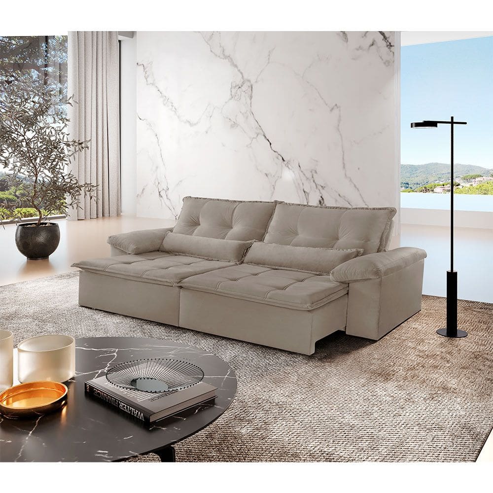 Sofá Parma Veludo 03 Lugares 02 Módulos de 80cm B25cm Meu Sofá Online