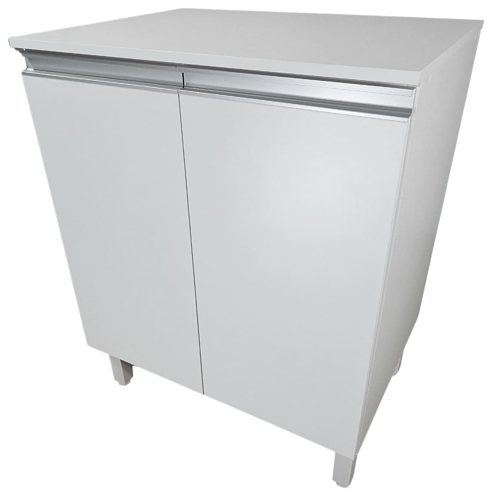 Balcão Multiuso Branco 70cm amplo espaço em MDF para cozinha lavanderia