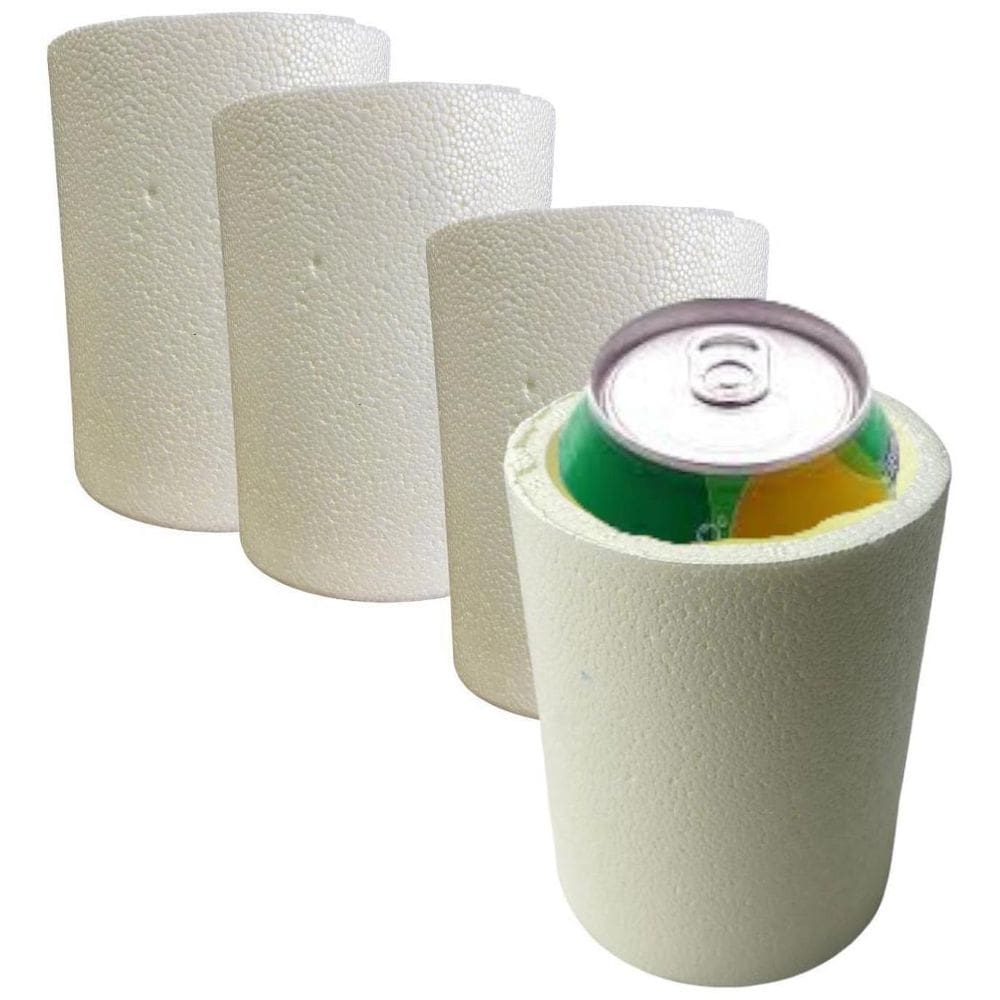 Kit 20 Un Porta Lata Térmica De 350Ml De Isopor Verão Praia