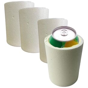Kit 20 Un Porta Lata Térmica De 350Ml De Isopor Verão Praia