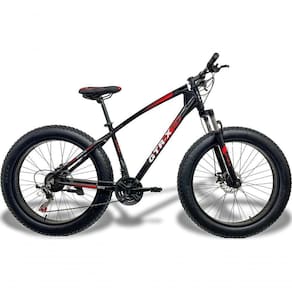 Bicicleta Fat Bike Gtr-x Aro 26 Freios Disco Alumínio Shimano Quadro 17 Preto