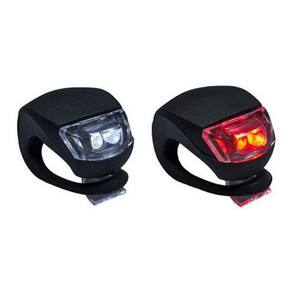 Vista Light Silicone 2 Leds Bike Luz Vermelha E Branca