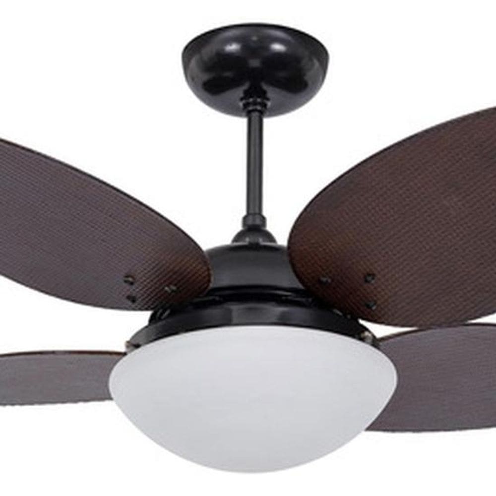 Ventilador Teto Controle Parede 105cm Dark Large 127v Aliseu