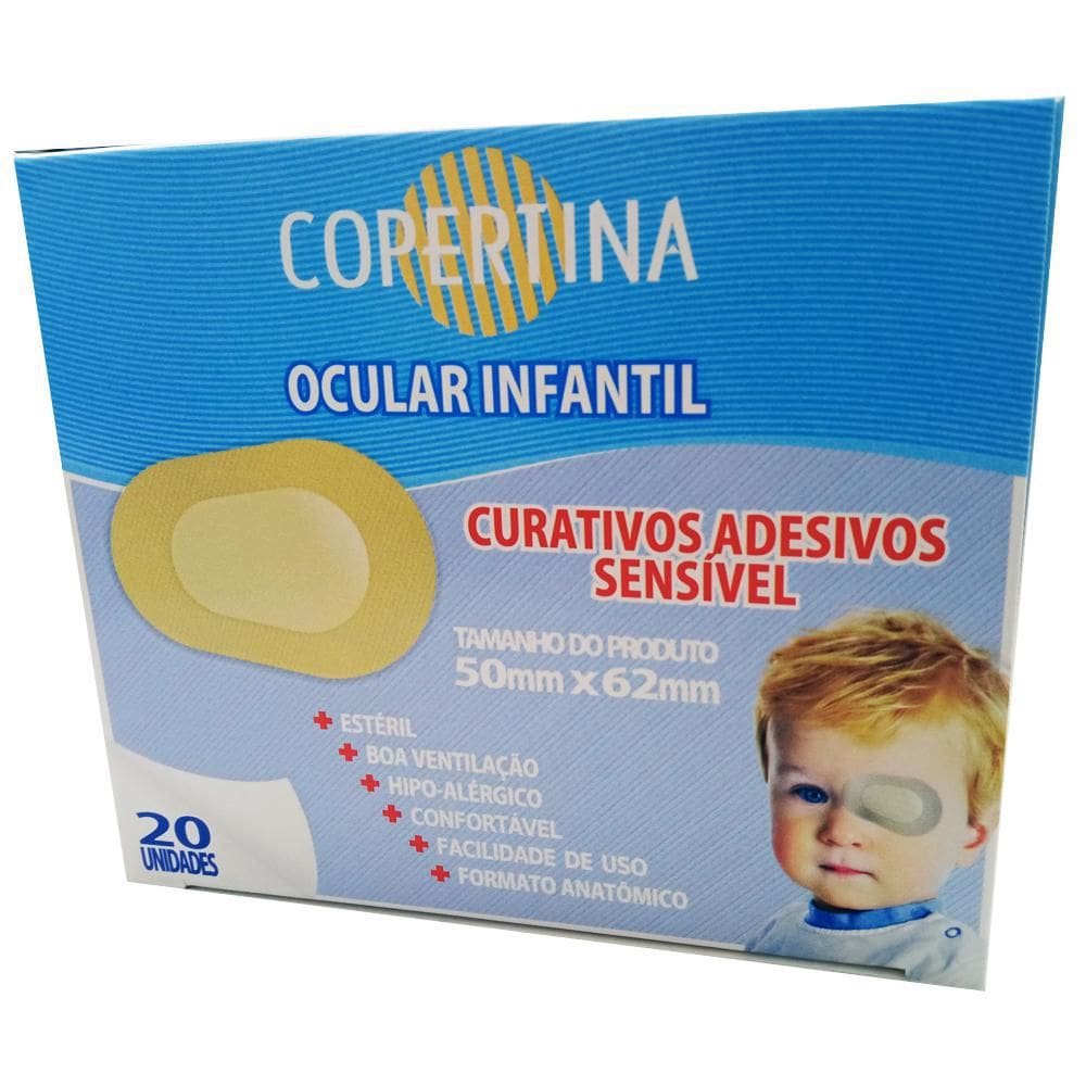 Curativo Protetor Ocular Infantil 50X62Mm - 20 Unidades