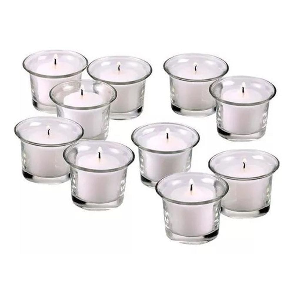 200 Porta Velas Castiçal Vidro Lamparina Decorativas Festas