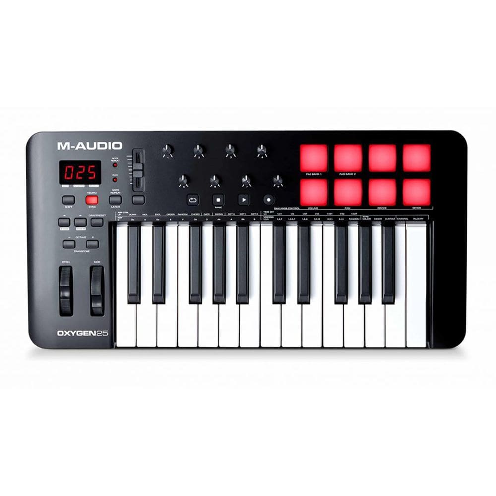 Teclado Controlador M-audio Oxygen 25 MKV MIDI Profissional