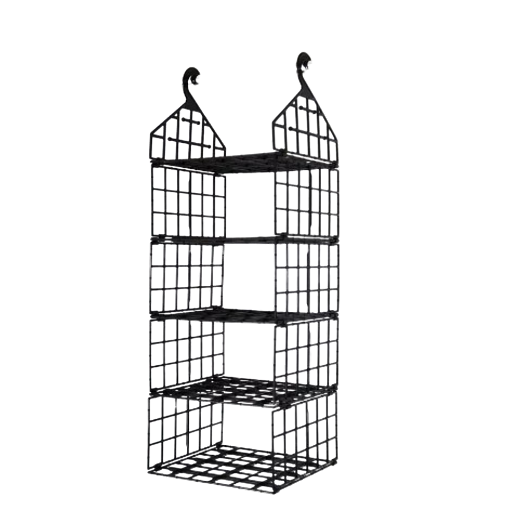 Organizador Suspenso Dobrável 5 Níveis Preto