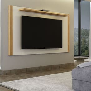 Painel para Tv até 60 Polegadas Diamantina Cinamomo/Off White