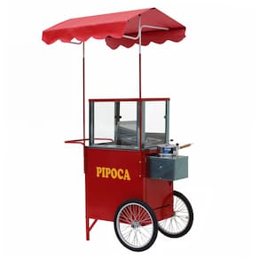 Carrinho de pipoca com roda aro 20  Para pipocas doce e salgada Mod 4240