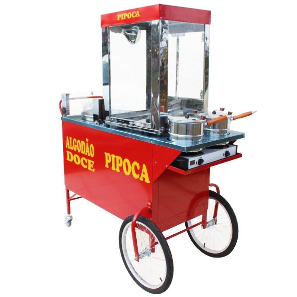 Carrinho de pipoca e 1 Maquina algodão doce