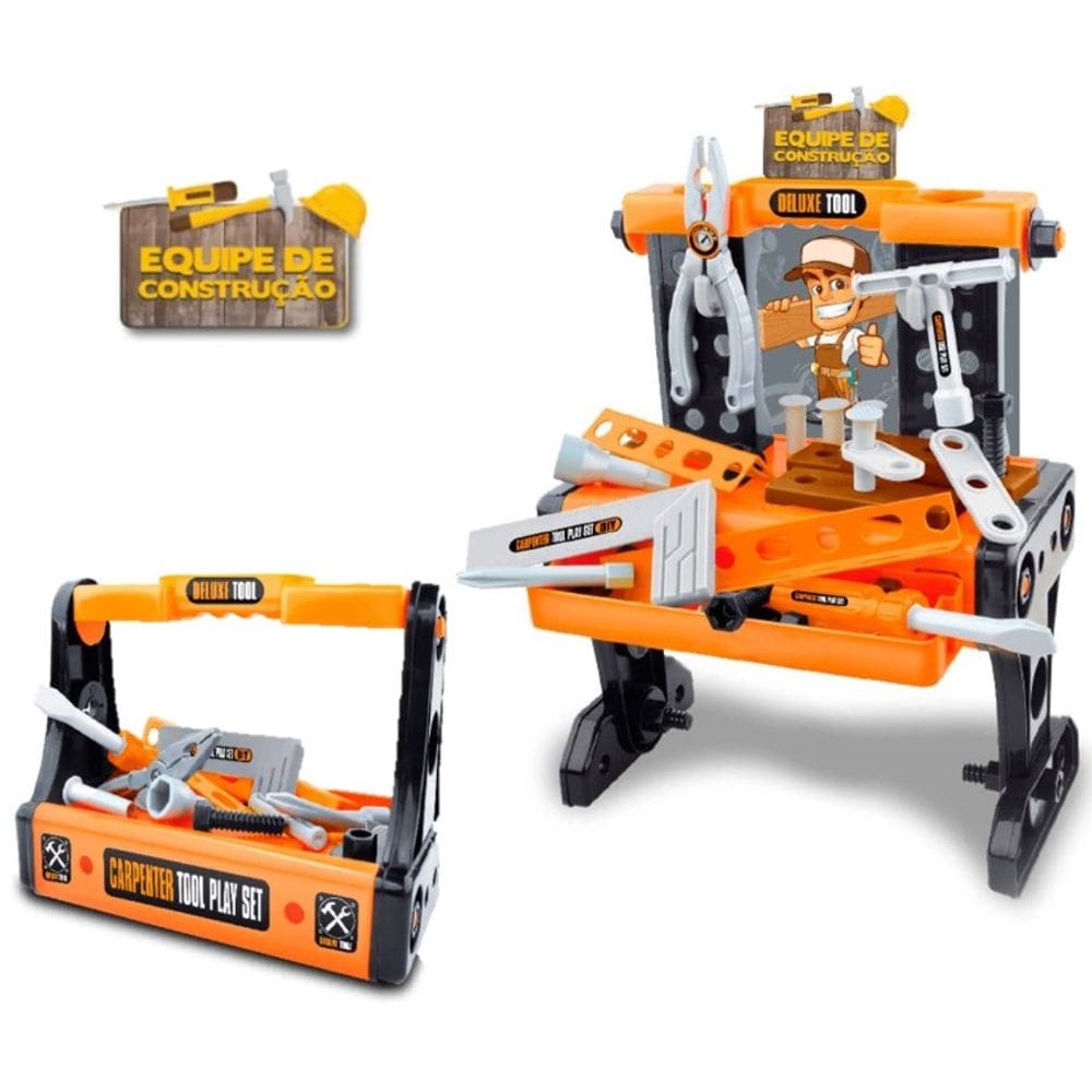 Kit Ferramentas Infantil Equipe de Construção 2 em 1 Zoop Toys Zp00411