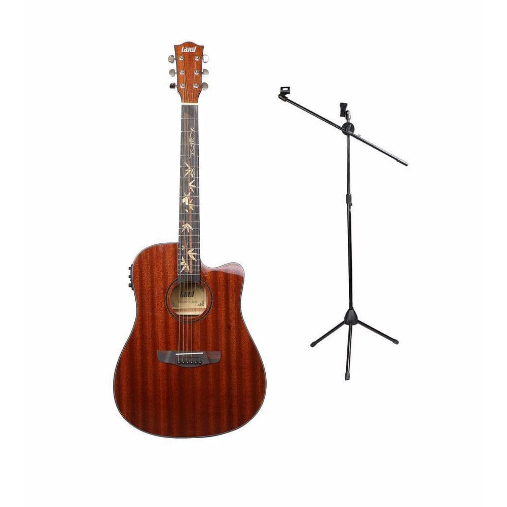 Kit Violão Land Mahogany L-825B + Pedestal Para Microfone