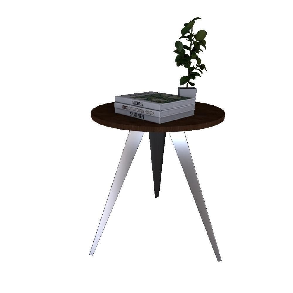 Mesinha Lateral De Canto Para Sala E Quarto Redonda C.M