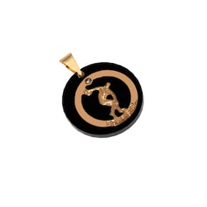Pingente Esporte Educação Física Fitness Folheado Ouro 18k