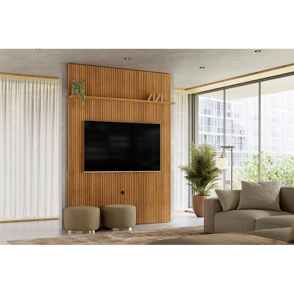 Home Piso-Teto New Interlagos para TV de até 65 polegadas - Cumaru - Madetec