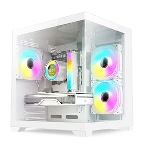 PC Gamer Skill Aquarium, Intel Core I5 10400F, 16GB 3200MHz, Geforce RTX 3050 8GB, SSD 512GB M.2, Fonte 600W 80 Plus, Branco SKA083