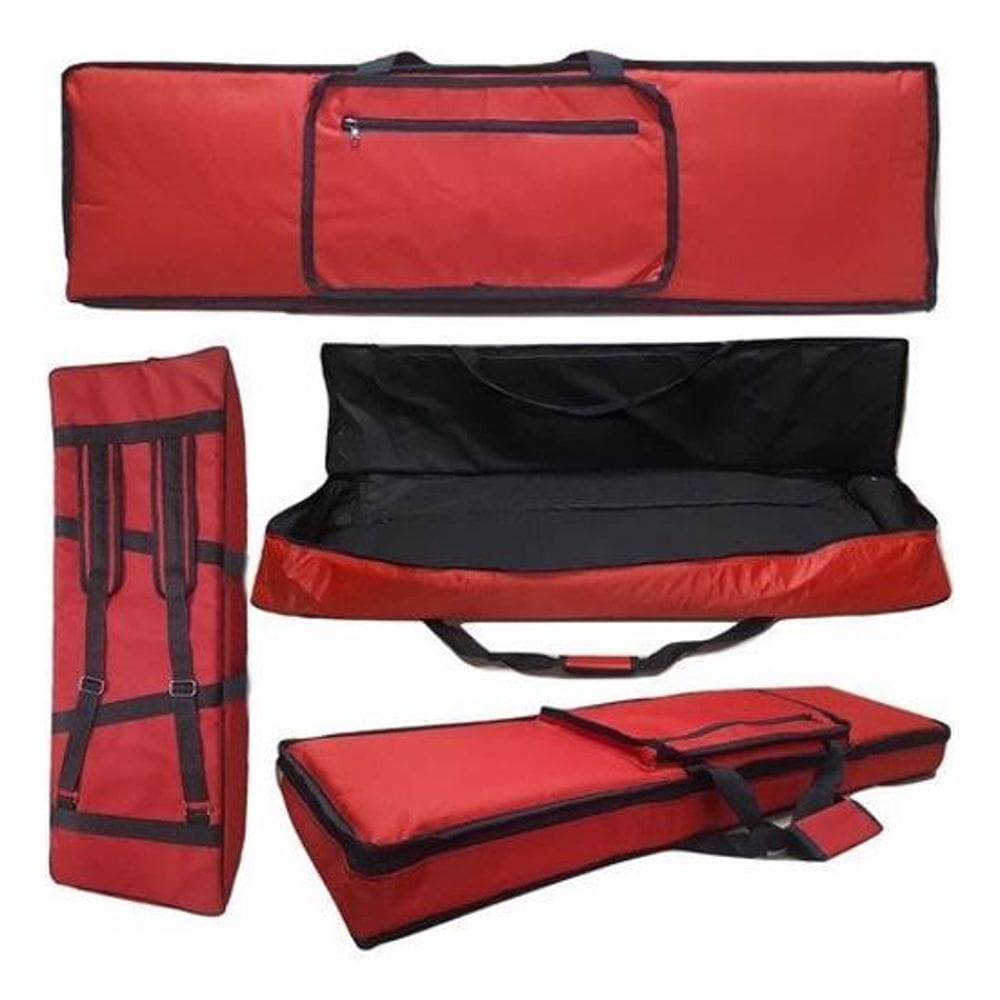 Capa Bag Master Luxo Para Teclado Casio Ctk-240 Vermelho