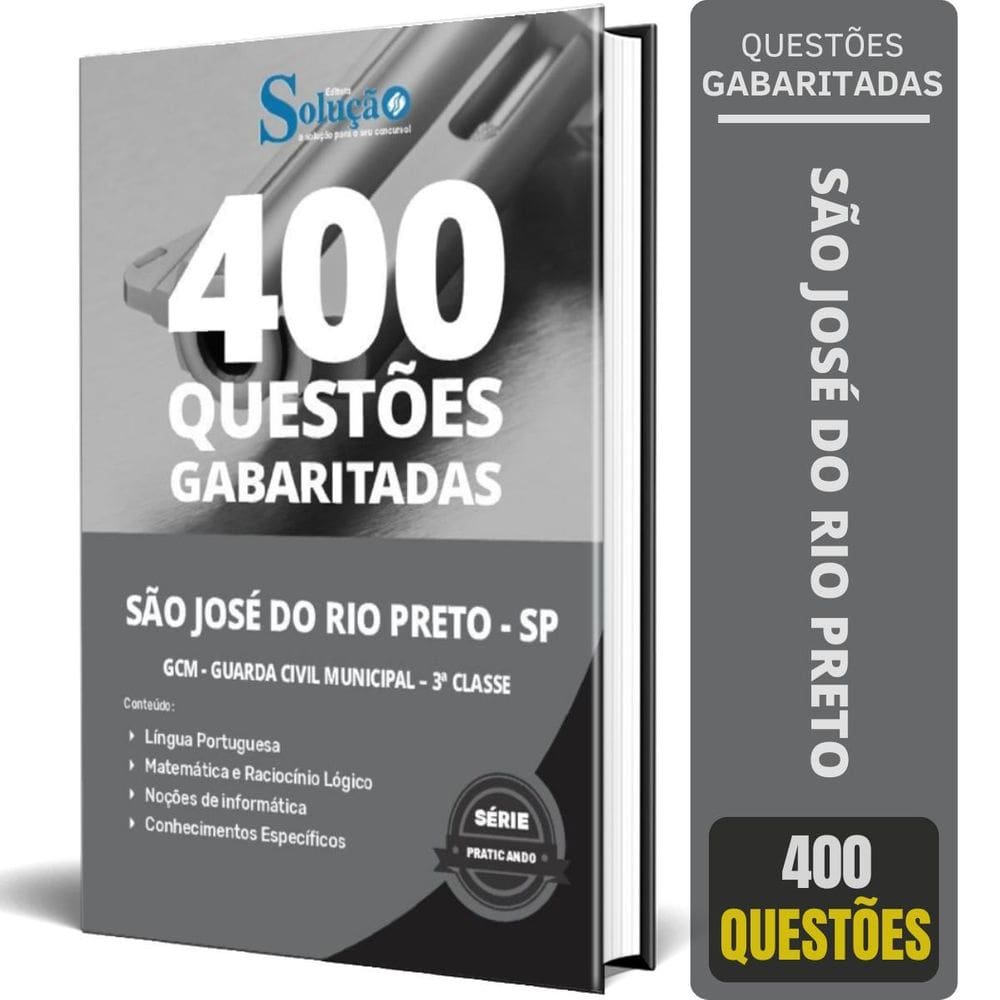 Caderno Questões Prefeitura São José Do Rio Pretosp 2024 Gcm