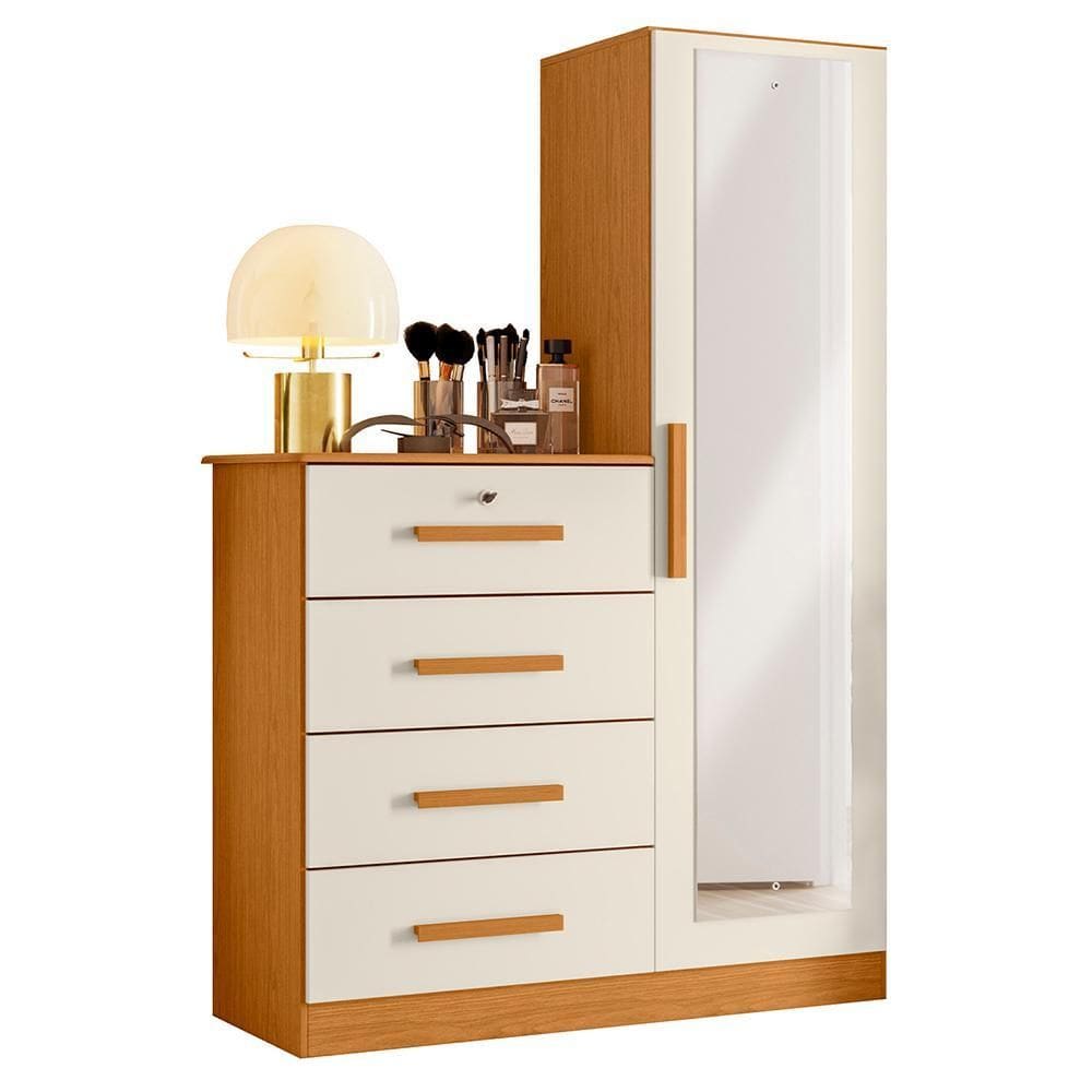 Cômoda Belize Plus com 1 Porta e 4 Gavetas - Móveis Albatroz