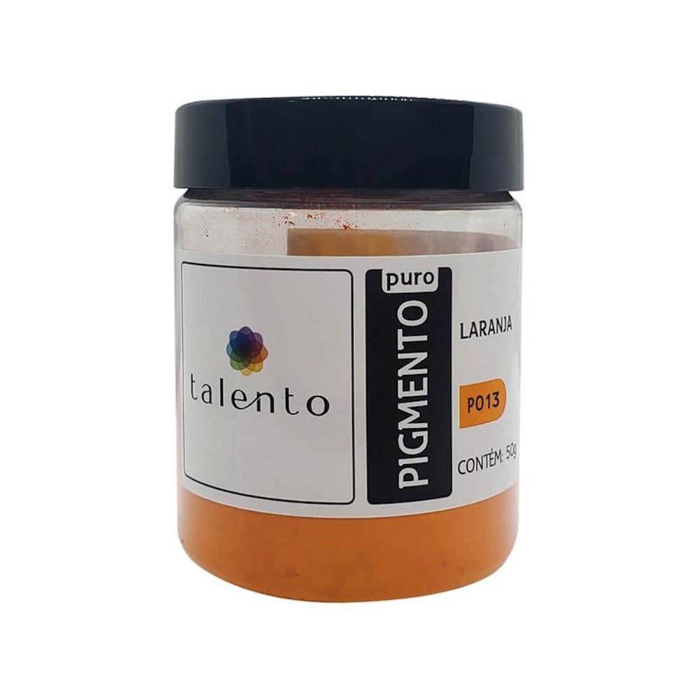 Pigmento Artistico Puro Talento Po13 Laranja 50G