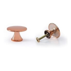 Kit Puxador Redondo Dourado Ponto Rose Gold Kit 13 Peças