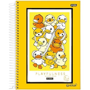 Caderno 1/4 Espiral 80 Fls B.Duck Capa 4 - Jandaia