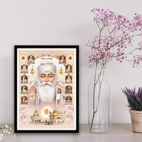 Quadro Guru Nanak Dev Ji 24X18Cm