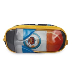 Estojo Foguete Duplo Escolar Ursinho Astronauta Kids Amarelo