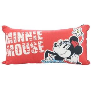 Almofada Minnie Poa - Veludo e Fibra - 40 x 20 cm - Zona Criativa