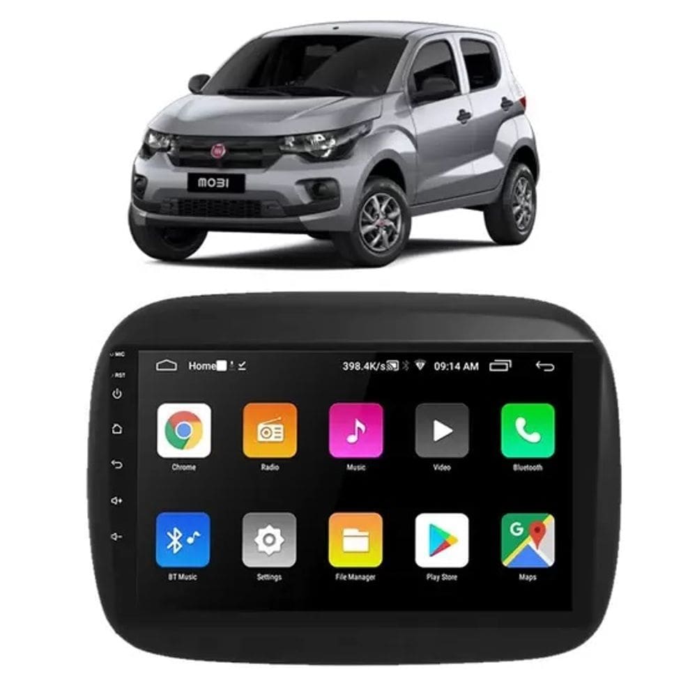 Kit Multimídia Mobi 9 Pol Android Carplay 2/64GB - ADAK 2964-G2