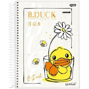Caderno 1/4 Espiral 80 Fls B.Duck Capa 3 - Jandaia