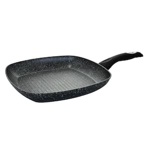 Frigideira Grill de Indução Antiaderente Cerâmica Bistequeira Preto 28cm - Casambiente