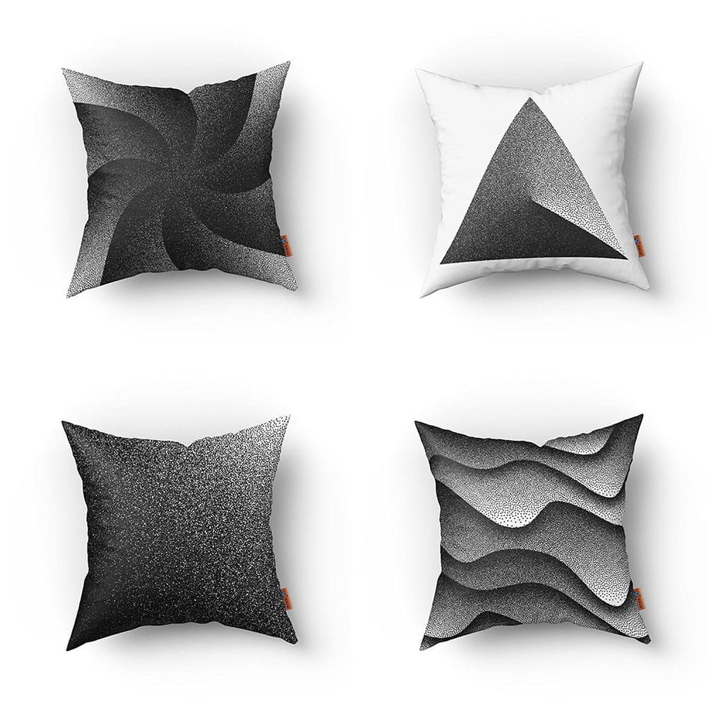 Kit Capas De Almofadas Decorativas Estampadas - 35 X 35 Cm