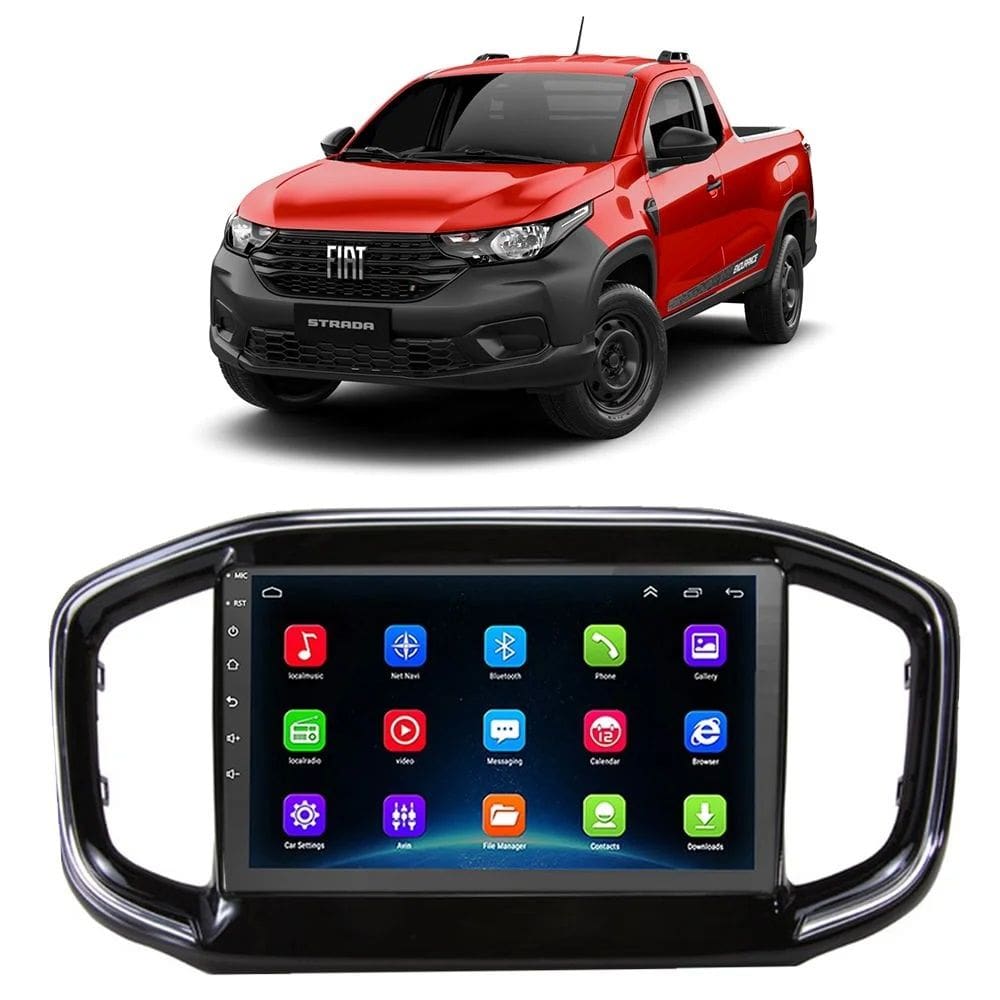 Kit Multimídia Strada Endurance 2020 / 2024 9 Pol Android Carplay 2/64GB - ADAK 2964-G2