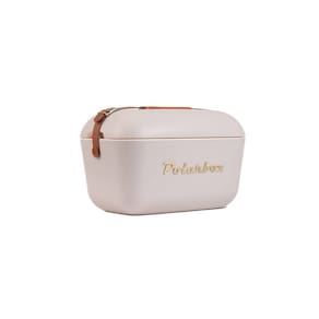 Bolsa Térmica Cooler Retrô Com Alça Em Couro 12 Litros - Polarbox - Perola