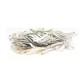 Presilha Tic Tac Branca Para Perucas,Apliques,Alongamentos 4Un