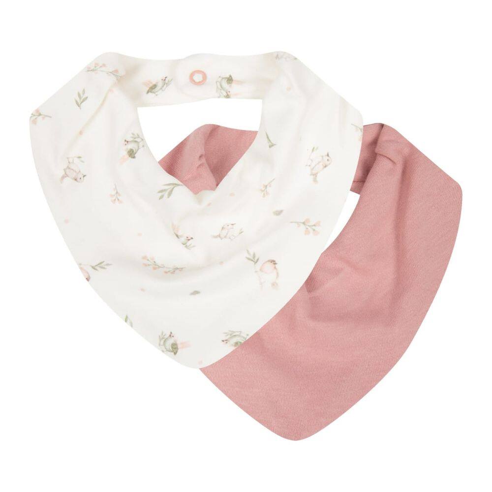 Kit Com 2 Babadores Bebê Bandana Garden Rose - Hug