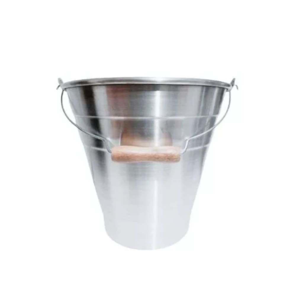 Balde Aluminio grande para Roupas Capacidade 16 litros