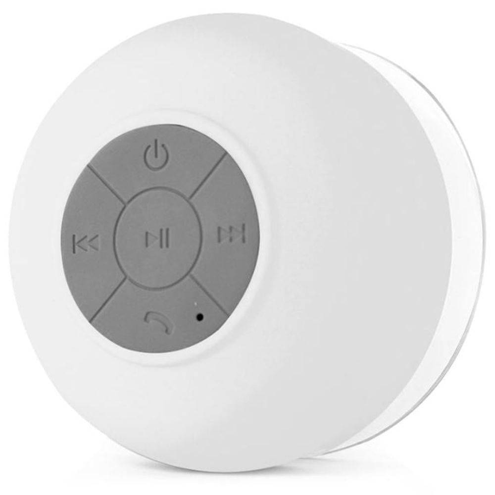 Mini Caixa De Som À Prova D`água - Bts-06 - Branco