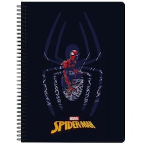 Caderno Homem Aranha Tam Grande Arame 80 Folhas Escolar