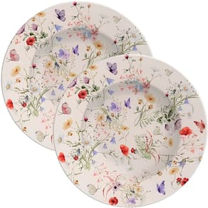 Jogo Pratos Sobremesa Lanche 4Pçs 4 Pessoas Ana Clara 21cm
