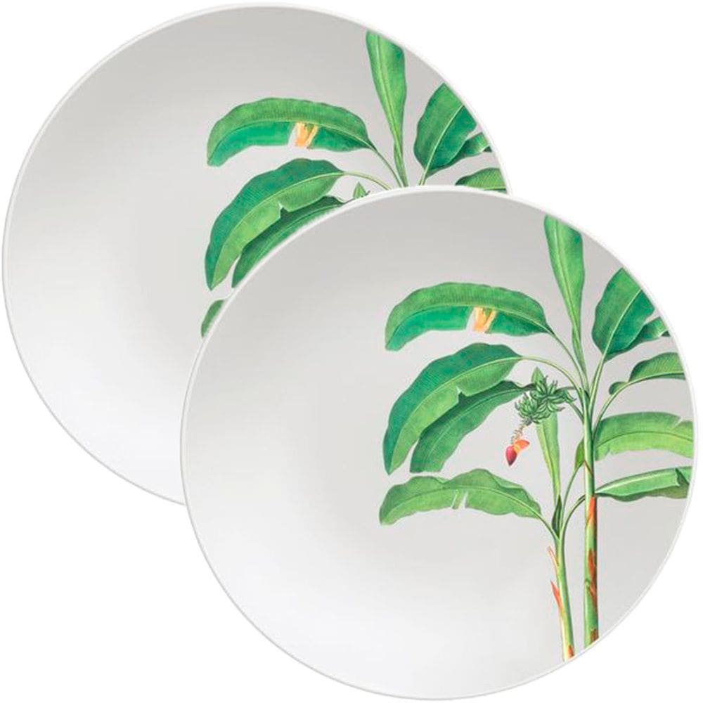 Jogo Pratos Sobremesa Lanche 4Pçs 4 Pessoas Graziela 19cm